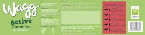 Wagg Active Goodness Complete Dry Adult Dog Food Beef & Veg 12kg - For All Active Working Dog Breeds - Image 5