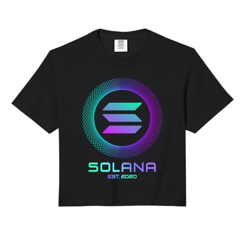 Solana SOL Coin Crypto Logo Blockchain | Solana Comfort Colors Crop Top