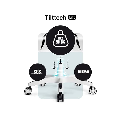 Chairs Sedia Gaming X-One 2.0 Piccola Sedia Ergonomica Girevole Con Cuscino Lombare E Poggiatesta Ecopelle Meccanismo HDS Tilttech 64x33x120 cm Bianco-Nero - Sedia gaming - Immagine 7