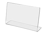 Ultra-clear acrylic bent L lip tabletop 7x5 frame