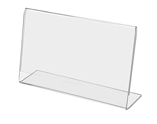 Ultra-clear acrylic bent L lip tabletop 7x5 frame