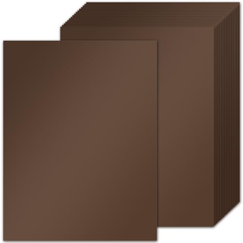 25 Sheets Coffee Cardstock 8.5 x 11 Thick Paper Card Stock Letter 250gsm/92lb Heavyweight Scrapbook Paper for Certificates Invitations Greeting Cards Crafts Graduations