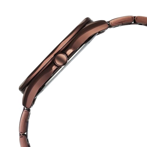 Image of Fastrack Vyb Drift Quartz Analog Brown Dial Brown Stainless Steel Strap Watch for Men - FV30038QM01W