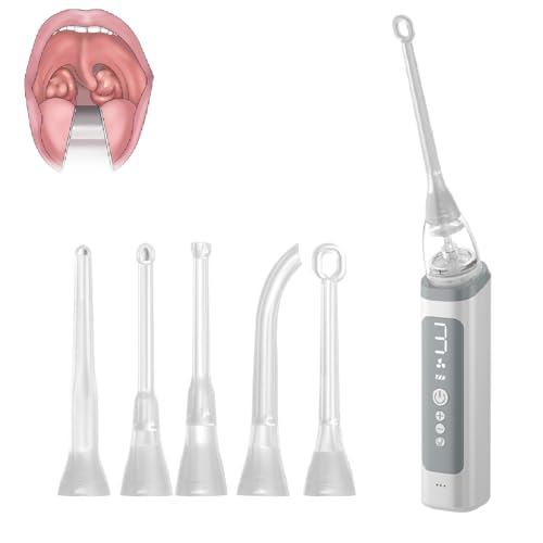 UEGFSIJRF Kit portátil for Eliminar cálculos amigdalinos, Aspirador electrónico con 3 Modos de succión, fácil de Usar for Viajes y hogar, con Manual de Instrucciones(NASA9)