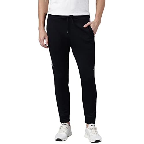 Image of Proline Solid Cotton Regular Fit Men's Track Pants