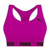 Top Sem Costura, Feminino, Roxo, M, PUMA, Sutiã Esportivo 27070001