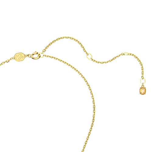 Swarovski Florere Necklace With Flower Motif And Yellow Crystal Petals On A Gold-Tone Finished Chain, Part Of The Florere Collection #TOP21