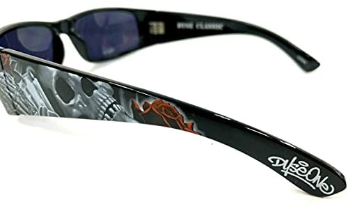 Authentic Shades Blessings Pray Candles Rose Skeleton Black Sunglasses California Lowrider Style2