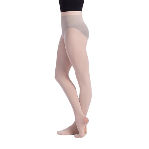 Collants de ballet convertibles So Danca TS82 rose elastique