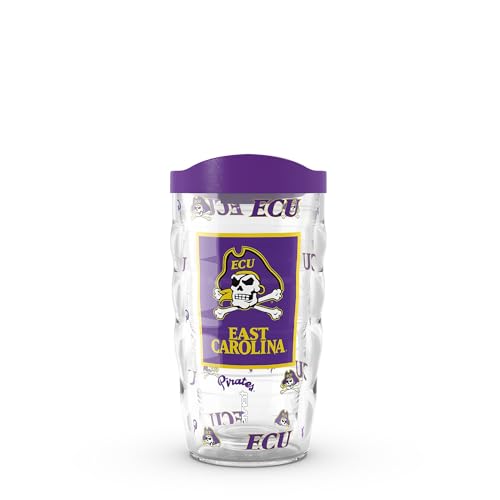 Tervis East Carolina Pirates - Overtime Made in USA Double Walled Insulated Tumbler Travel Cup Keeps Drinks Cold & Hot, 10oz, Classic