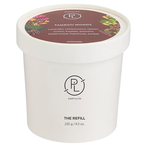 Bougie PartyLite ambre patchouli fumé lavande décoration maison aromathérapie