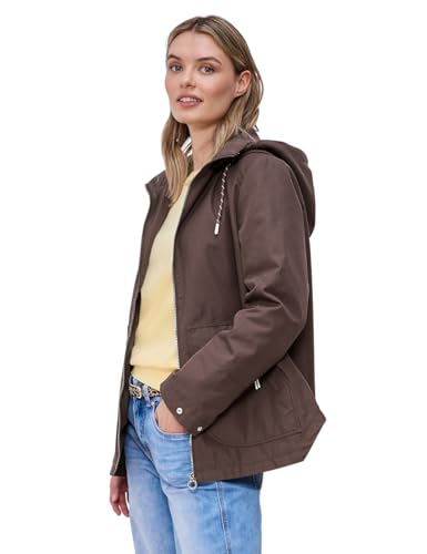 Parka Street One 2005662 mujer con capucha ajustable y cierre de cremallera para otoño