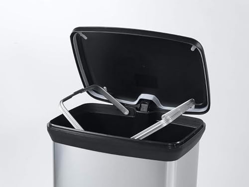 Curver 187177 Treteimer, rechteckig, 50 l, Polypropylen, 39 x 29 x 73 cm, Metall, 50 l