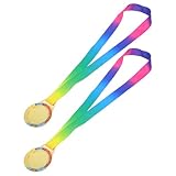 Abaodam 2 Medallas Doradas Resistentes y Fáciles de Llevar de Aleación de Zinc para Ganadores Ideales para Maratones y Exhibición Prolongada