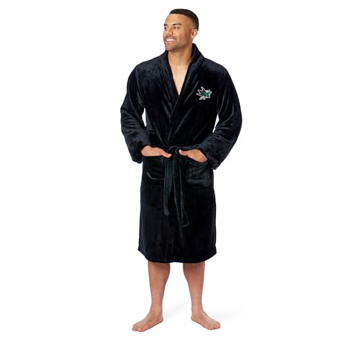 Northwest NHL San Jose Sharks Unisex-Adult Silk Touch Bath Robe, Large/X-Large, Team Colors