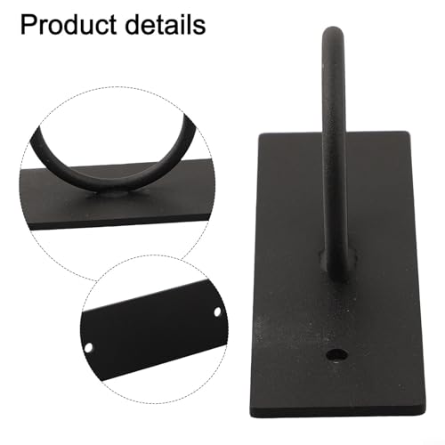 Support de corde en acier inoxydable circulaire noir pour barrière extérieure - 7