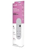 incorpora tecnología de radiofrecuencia (RF) y conectividad Bluetooth. Este mando permite operar el televisor sin necesidad de línea de vista directa.
