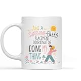 Funny Gift Funny Gift for Placement Coordinator, a Sunshine-field Placement Coordinator Doing My Thing, Present for Coworkers, Friends 11 Oz White Ceramic Coffee Mug