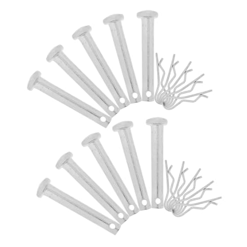 FIXOSHEE 10 ensembles Lot de Goupilles de Fixation pour Échafaudage Goupilles Cylindriques Verrouillage Stables de Remplacement Métalliques Durables pour Montage Rapide et Connexion