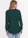 ANRABESS Women's Long Sleeve Waffle Knit Shirts Dressy Casual Loose Button Up V Neck Henley Tops 2026 Fall Basic Tee Blouse Deep Green Large