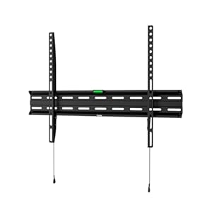 Hama Support Mural TV Fixe Garantie 10ans (TV 32" à 75", 191cm et 40Kg Max, Faible Distance au Mur 2.3cm, VESA jusqu'à 600 x 400, Chevilles Fisher) Noir