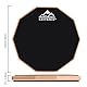 EASTROCK Practice Drum Pad, 12 Zoll Doppelseitige Silent Drum Pad, Silikon Dumb Drum mit Drumsticks und Aufbewahrungstasche für Anfänger, Schwarz