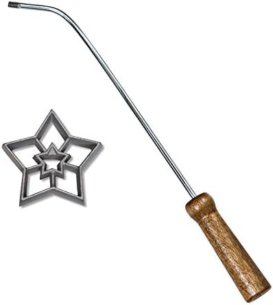 KitchenSupply 7740 Spanish Rosette Iron Set with Handle, 4.5 x 0.75 Inch (Spanish)