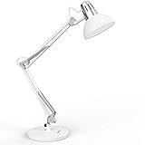 LEPOWER Metal Desk Lamp, Adjustable Goose Neck Architect Table Lamp with On/Off Switch, Swing Arm...