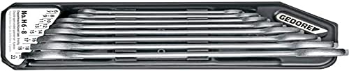 Gedore H 6-8 - Juego de llaves fijas de doble boca con soporte 8 pzas 6-22 mm
