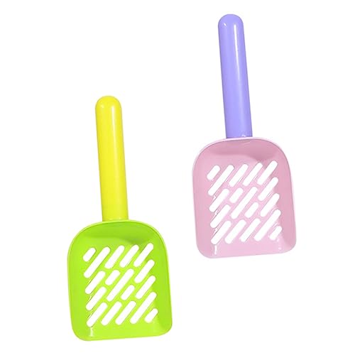 CORHAD 2個 猫砂シャベル 猫用ペット用品 ペレットの猫砂 猫のおもちゃ キャットニップ 猫砂の塊 猫すくい ゴミ箱付き猫砂スクープ エンドウ 猫のおやつ おしっこ 猫砂スクーパー Pp