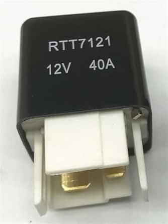 Lot de 10 relais de voiture RTT7121 4 broches 40 A 12 V pour contrôler Lot de 10 relais de voiture RTT7121 4 broches 40 A 12 V pour contrôler