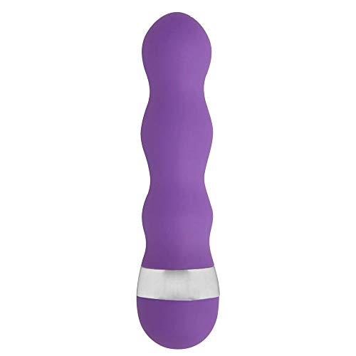 VIBRADOR PONTO G ESCALONADO AVELUDADO 11 X 5CM (Roxo)