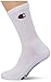 Champion Unisex Basics 6pk Crew Sportsocken, Weiß, 43-46 EU