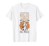 ¿Te gusta correr o hacer footing? Junto con el eslogan ''My Wire fox terrier is my Pace-Maker'', este diseño es perfecto para los amantes de los perros fox terrier de pelo duro.