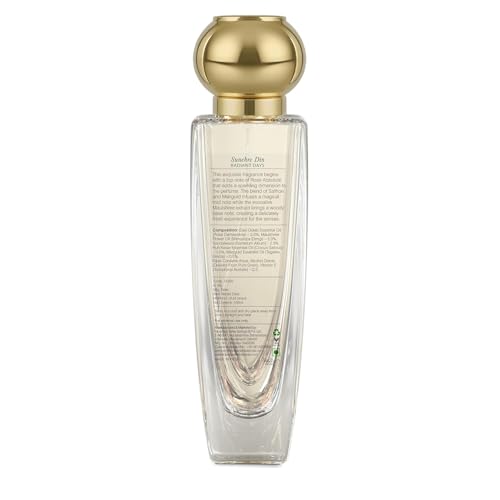 Fo.rest Essentials Body Mist Sunehre Din | Refreshing Floral Fragrance with Essential Oils | Aromatic Body Mist | Long Lasting | With Rose Absolute, Kashmiri Saffron & Marigold | 100ml - Image 4