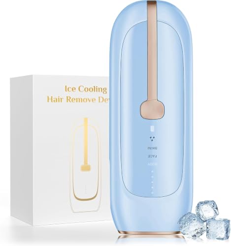 Image of Laser Hair Removal Device, 21J Nearly Painless, 41°F Sapphire Ice-Cooling