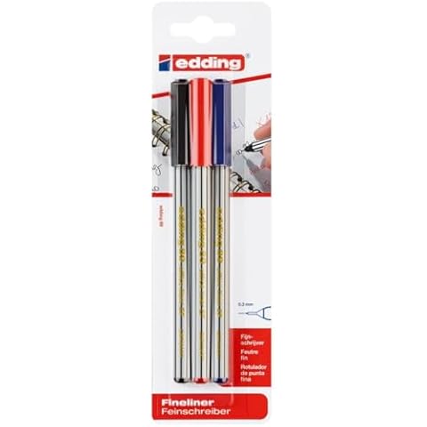 edding 89 Fineliner Pens - Pack of 3 Cover