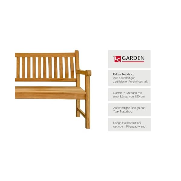 LC Garden Teak Gartenbank Kunir