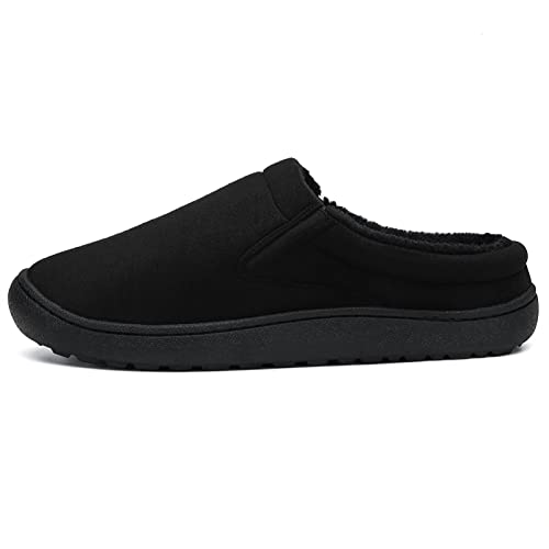 Bkpvct Mens Winter Foam Cozy House Slippers Microsuede Slip On Indoor Outdoor Warm Slippers #TOP1