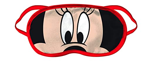 Disney Minnie Mouse 3 Piece Holiday Set - Kids Christmas Bedding, Super Soft Sherpa Throw Blanket & Eye Mask With Bonus Santa Hat (Official Disney Product) #TOP3