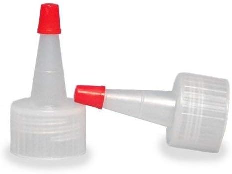 SKS Natural Red-Tip Yorker Caps with .030 Orifice Hole 12, Neck diameter 20mm, thread type 410