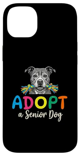 Senior Dog Adoption Shirt Adopt a Senior Dog Cute Rescue �X�}�z�P�[�X iPhone 14 Plus �p