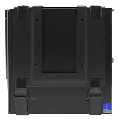 HumanCentric SFF Under Desk PC Mount and PC Wall Mount Bracket for Small Form Factor Desktop Tower, UPS Wall Mount Bracket, Adjustable CPU Holder with Straps, Hardware Included