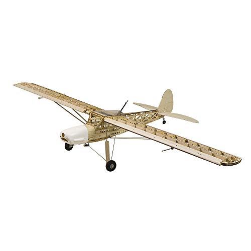Avión de madera de balsa de 63 pulgadas y ala alta con motorización eléctrica