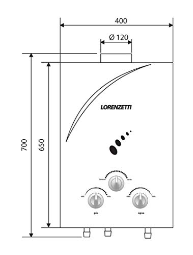 Aquecedor de Água a Gás Lz 1600N Gn 15, 0 L/Min, Lorenzetti, 7412096, Branco, Médio