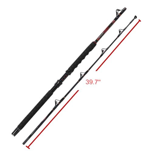 Caña de Pescar Fiblink Modelo DE 6 pies Trolling Negra miniatura 6