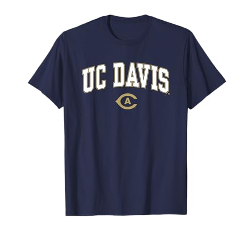 UC Davis Aggies Arch Over Logo Officially Licensed Navy T-Shirt Small