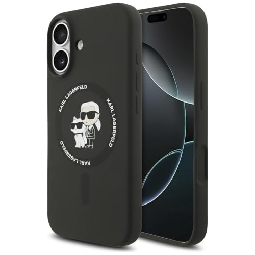 Bague silicone Karl Lagerfeld iPhone 17 pour éviter les chutes de smartphone