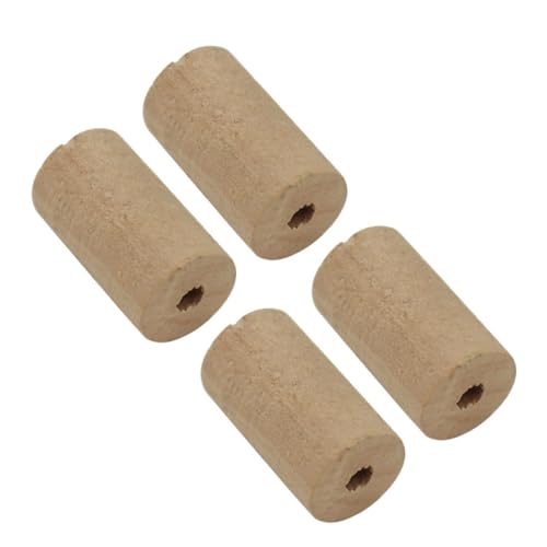 FUNOMOCYA 4 Pack Corks Flute Joint Cork Natural Wood Lightweight Compact for Musicians