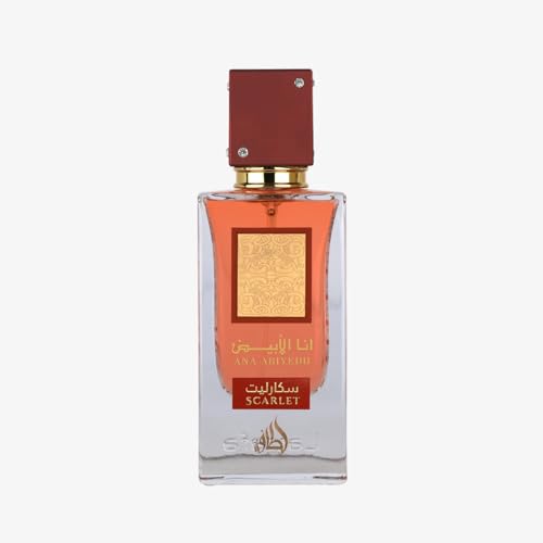 Lattafa Ana Abiyedh Scarlet  Fruity, Floral, Spicy, Sweet  Eau de Parfum Spray Long-Lasting Fragrance for Unisex, 2.0 Ounce / 60 ml
